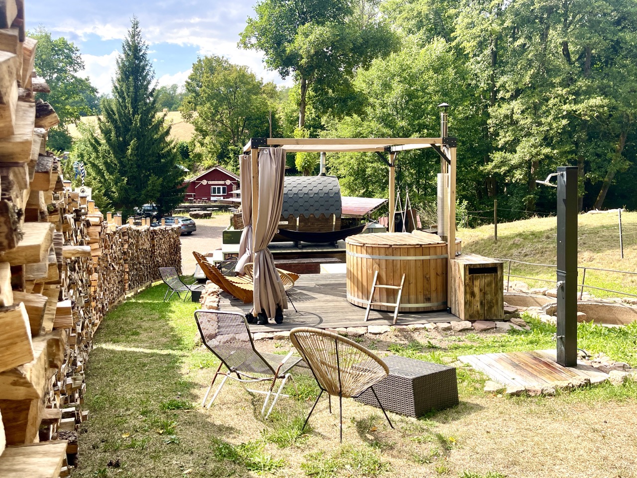 Outdoor-Wellnessbereich